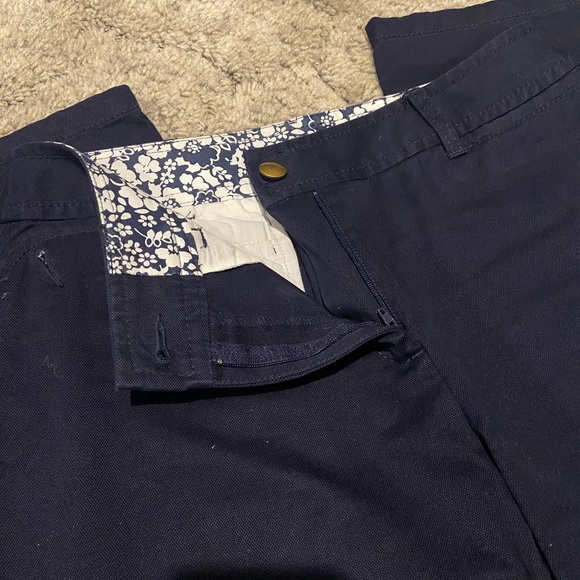 Liz Claiborne Navy Blue Military Style Jacket with Navy Blue Matching Pant - Picture 6 of 9